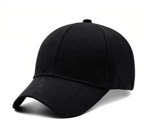 Black Cotton Cap